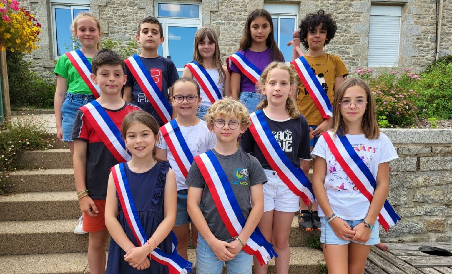 Conseil Municipal des Jeunes de la Mairie de Moustoir-Ac, en mandat de 2023 à 2025.